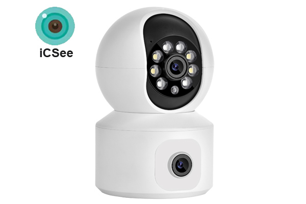 Dual lens indoor PT Camera