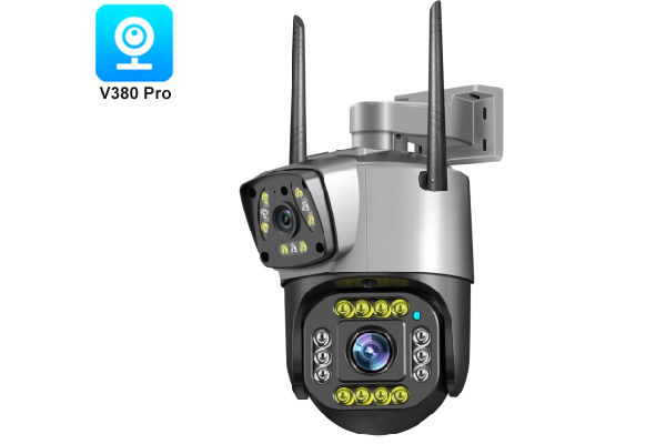 Dual lens outdoor wifi camera